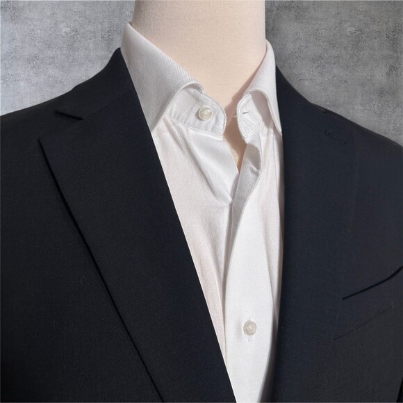 $298 MICHAEL KORS Mens Blazer 42L Sport Coat 2-Button Jacket Stretch WOOL Black - Picture 3 of 12